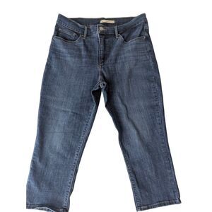 Levi’s 311 Shaping Skinny Capri Jeans Women’s 32 Blue Stretch Denim